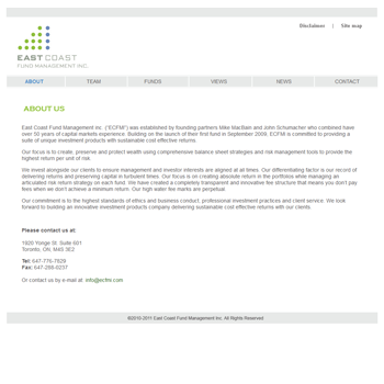 Website Design: East Coast Fund Management Inc